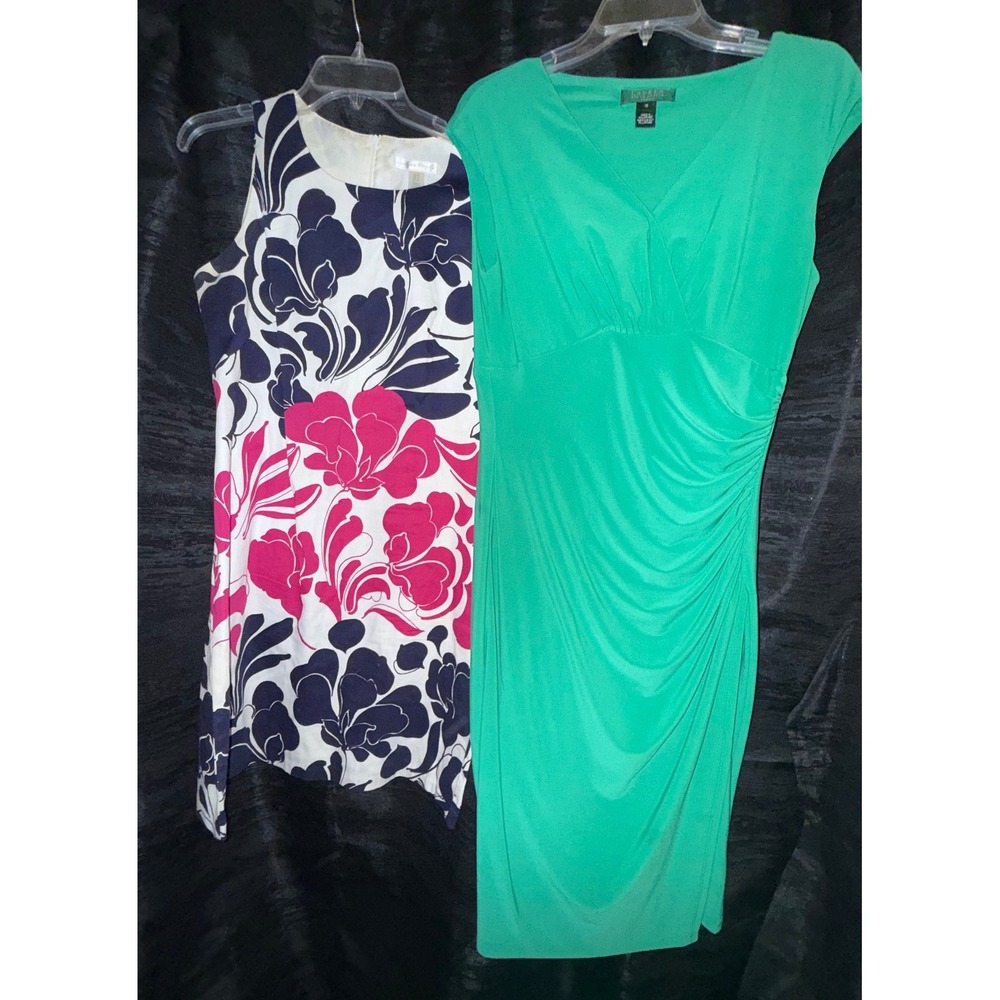 Ralph Lauren Women's Dress Lot Size 10 London Times Work Office Floral 2 Pc